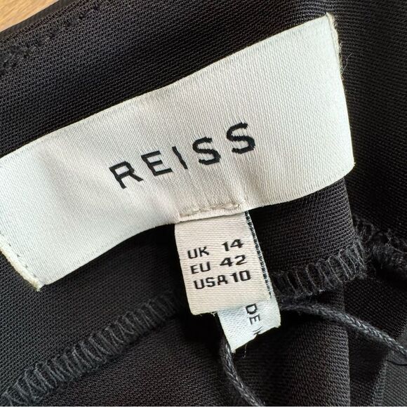 REISS Rochelle Strappy Midi Dress in Black Size 10‎ - Picture 11 of 16